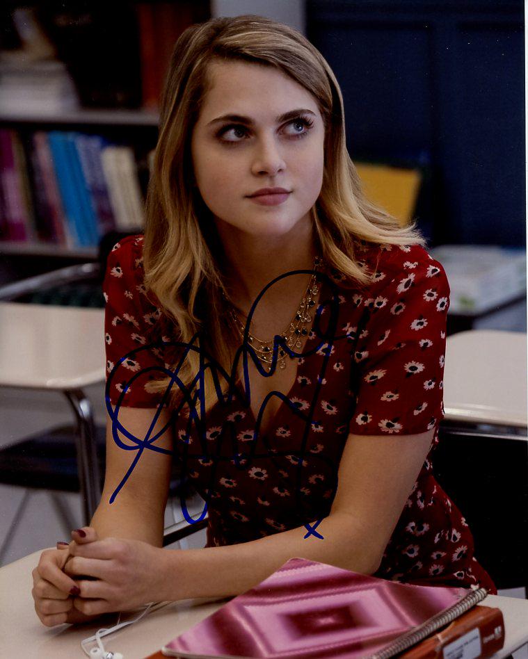 Anne Winters 13 REASONS WHY In Person Signed Photo: Photo size is 8x10. Anne Winters in person signed photo from the TV series 13 REASONS WHY. Anne Winters as the character Chloe Rice