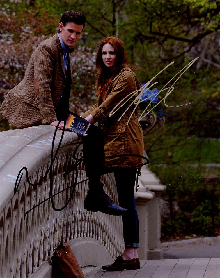 Matt Smith / Karen Gillan DR WHO In Person Signed Photo (1 of 1)
