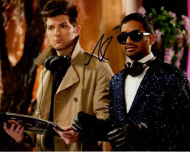 Adam Scott PARKS & RECREATION In Person Signed Photo: Photo size is 8x10. Adam Scott in person signed photo from the TV series PARKS AND RECREATION. Adam Scott as the character Ben Wyatt.