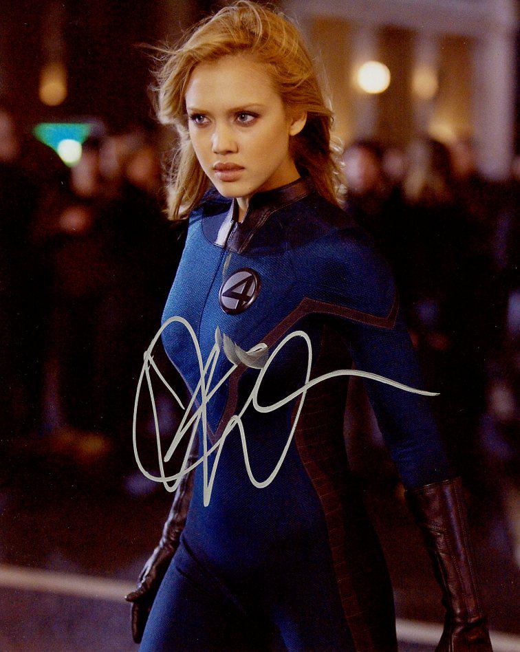 Jessica Alba FANTASTIC FOUR In Person Signed Photo (1 of 1)