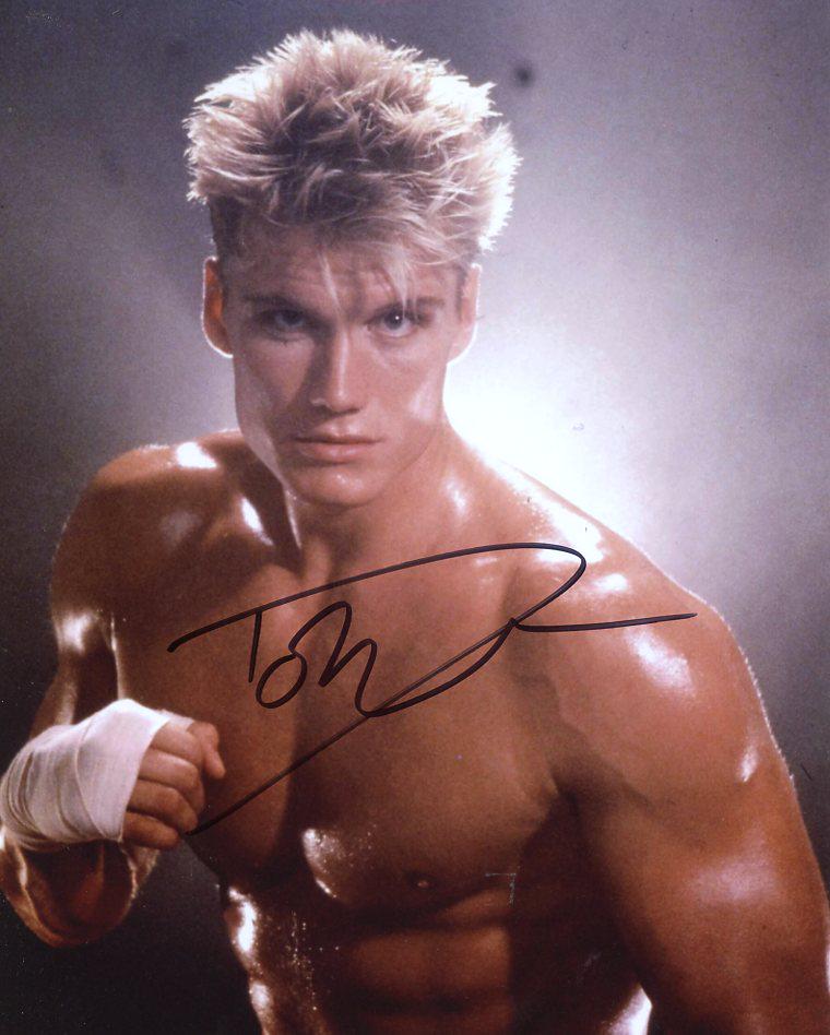 Dolph Lundgren ROCKY 4 In Person Signed Photo (1 of 1)