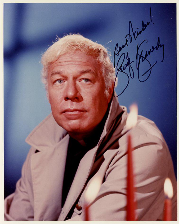 George Kennedy (1925-2016) NAKED GUN Signed Photo: Photo size is 8x10. George Kennedy (1925-2016) signed photo. George Kennedy (1925-2016) has done such TV and movies as COOL HAND LUKE, THE GAMBLER, but is maybe best known for his roles and THE NAKED 
