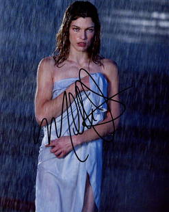 Milla Jovovich RESIDENT EVIL APOCALYPSE In Person Signed Photo: Photo size is 8x10. Milla Jovovich in person signed photo from the movie RESIDENT EVIL APOCALYPSE. Milla Jovovich as the character Alice