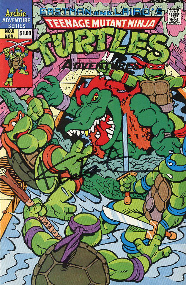 Kevin Eastman Signed TMNT Comic Book 1989 Issue #6 (1 of 1)