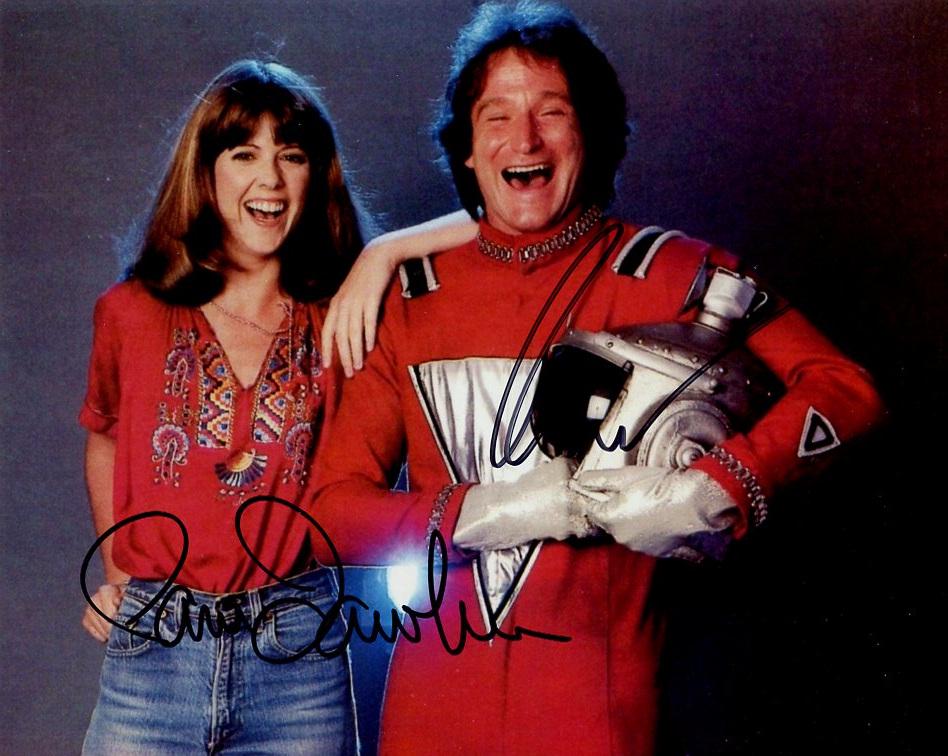 Pam Dawber / Robin Williams MORK & MINDY In Person Signed Photo (1 of 1)