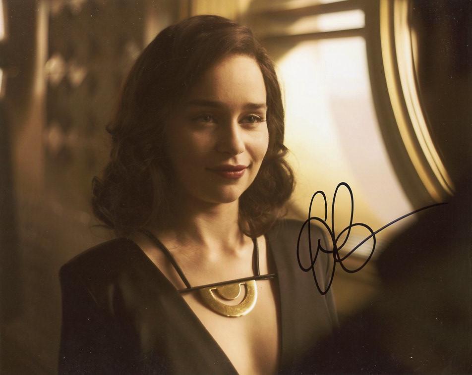 Emelia Clarke SOLO A STAR WARS STORY In Person Signed Photo (1 of 1)