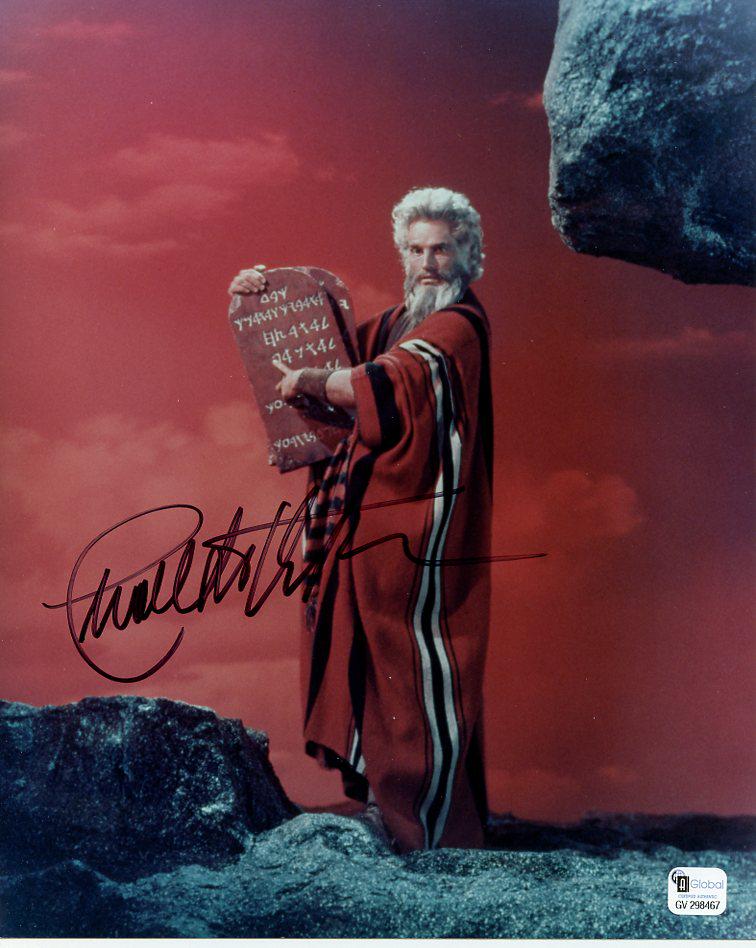 Charlton Heston (1923-2008) 10 COMMANDMENTS Signed Photo (1 of 1)