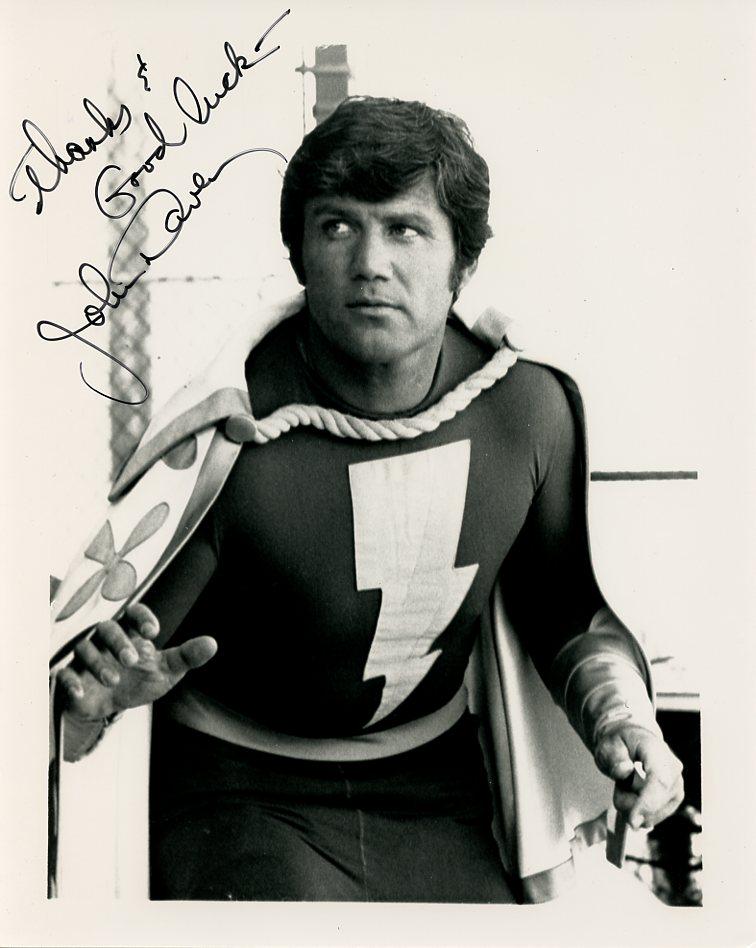John Davey SHAZAM In Person Signed Photo (1 of 1)