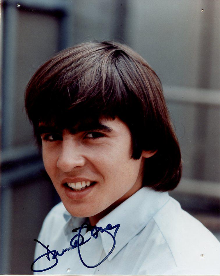 Davy Jones (1945-2012) THE MONKEES In Person Signed Photo: Photo Size is 8x10. Davy Jones (1945-2012) in person signed photo from the TV series THE MONKEES. IMPERFECTIONS: four small pinholes at each corner
