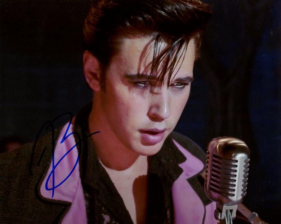 Austin Butler ELVIS In Person Signed Photo: Photo Size is 8x10. Austin Butler in person signed photo from the movie ELVIS. Austin Butler as the character Elvis Presley.