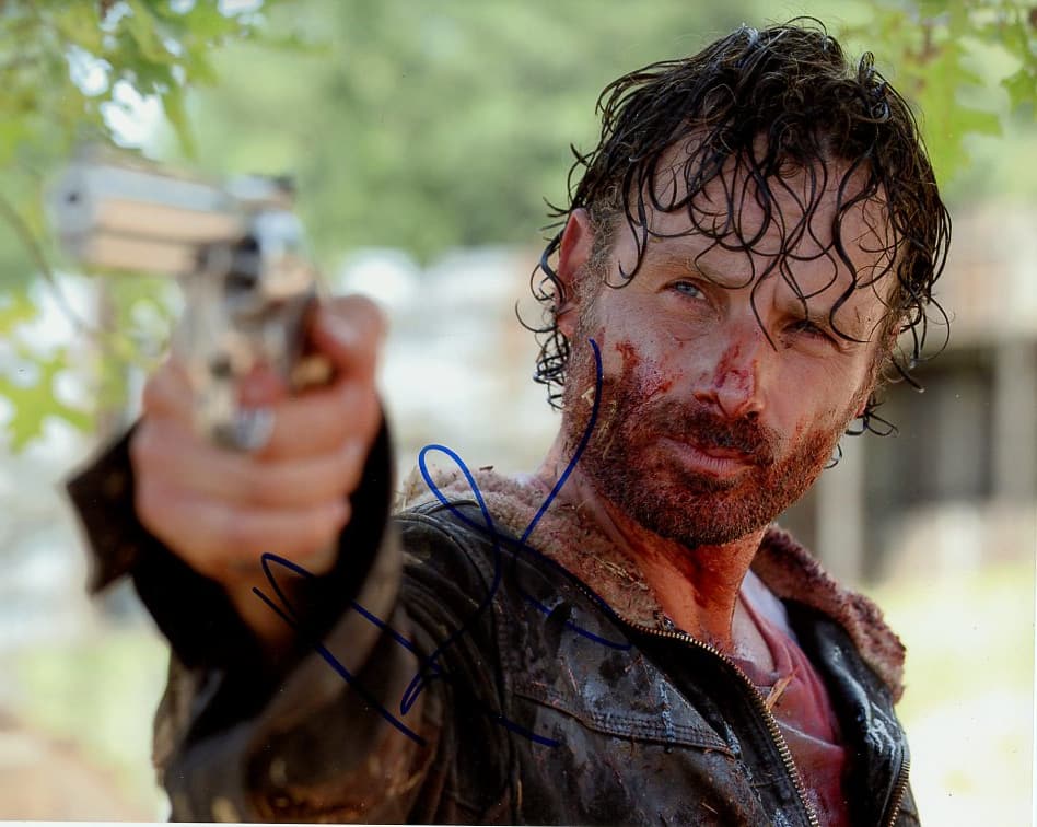 Andrew Lincoln WALKING DEAD In Person Sign Photo (1 of 1)