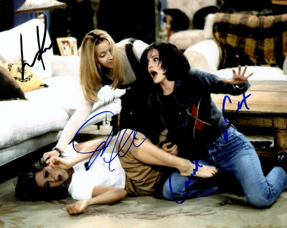 Cox / Kudrow / Aniston FRIENDS In Person Sign Photo (1 of 1)