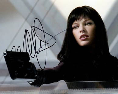 Milla Jovovich ULTAVOILET In Person Signed Photo: Photo size is 8x10. Milla Jovovich in person signed photo from the movie ULTRAVIOLET. Milla Jovovich as the character Violet Song Jat Shariff.