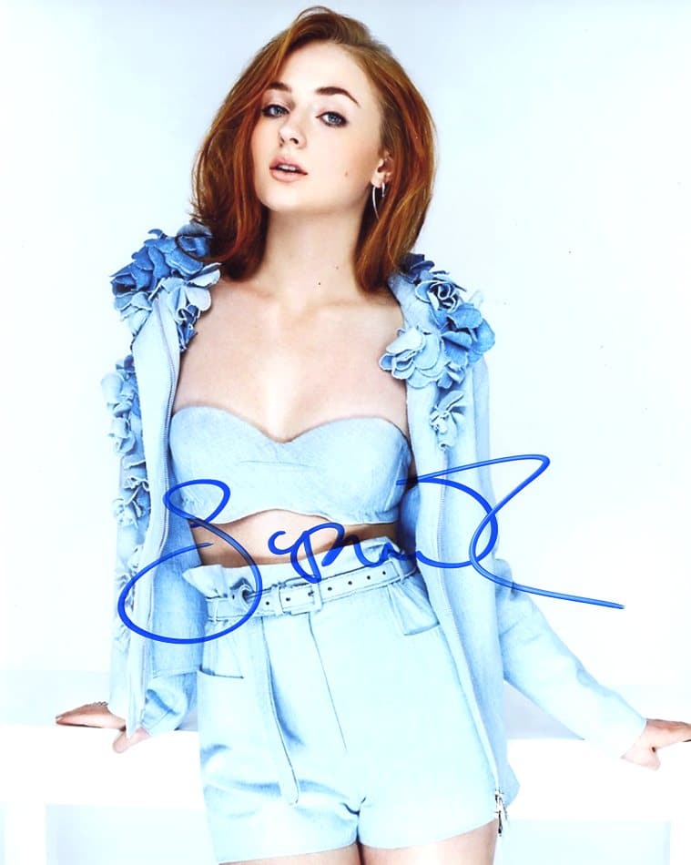 Sophie Turner SEXY / GAME OF THRONES In Person Signed Photo (1 of 1)