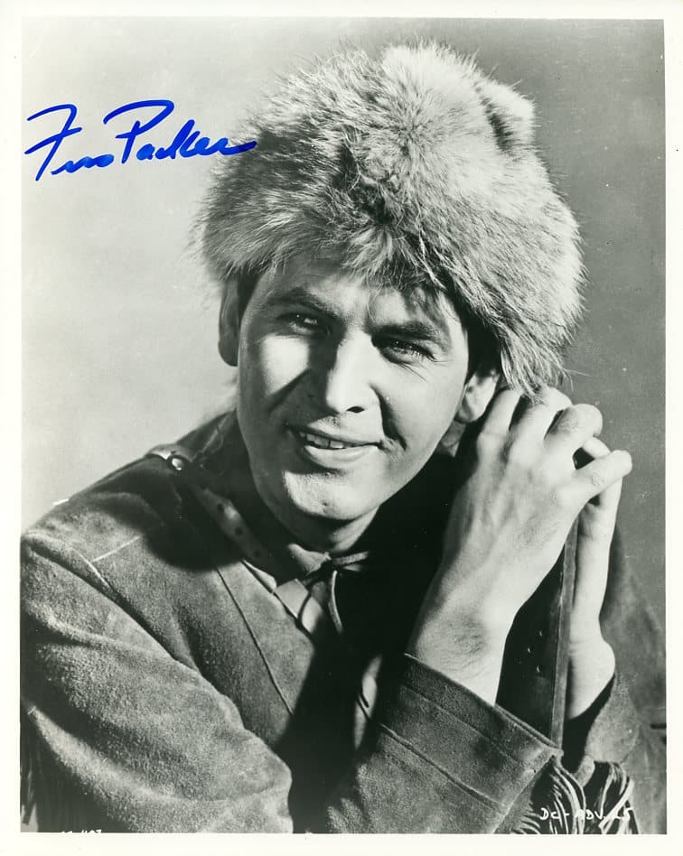 Fess Parker (1924-2010) DAVY CROCKETT In Person Sign Photo (1 of 1)