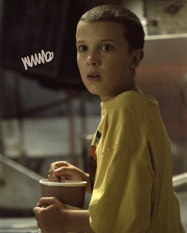 Millie Bobby Brown STRANGER THINGS In Person Signed Photo (1 of 1)