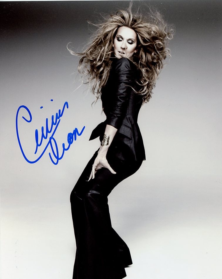 Celine Dion SINGER In Person Signed Photo (1 of 1)