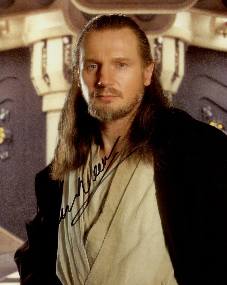 Liam Neeson STAR WARS In Person Signed Photo (1 of 1)