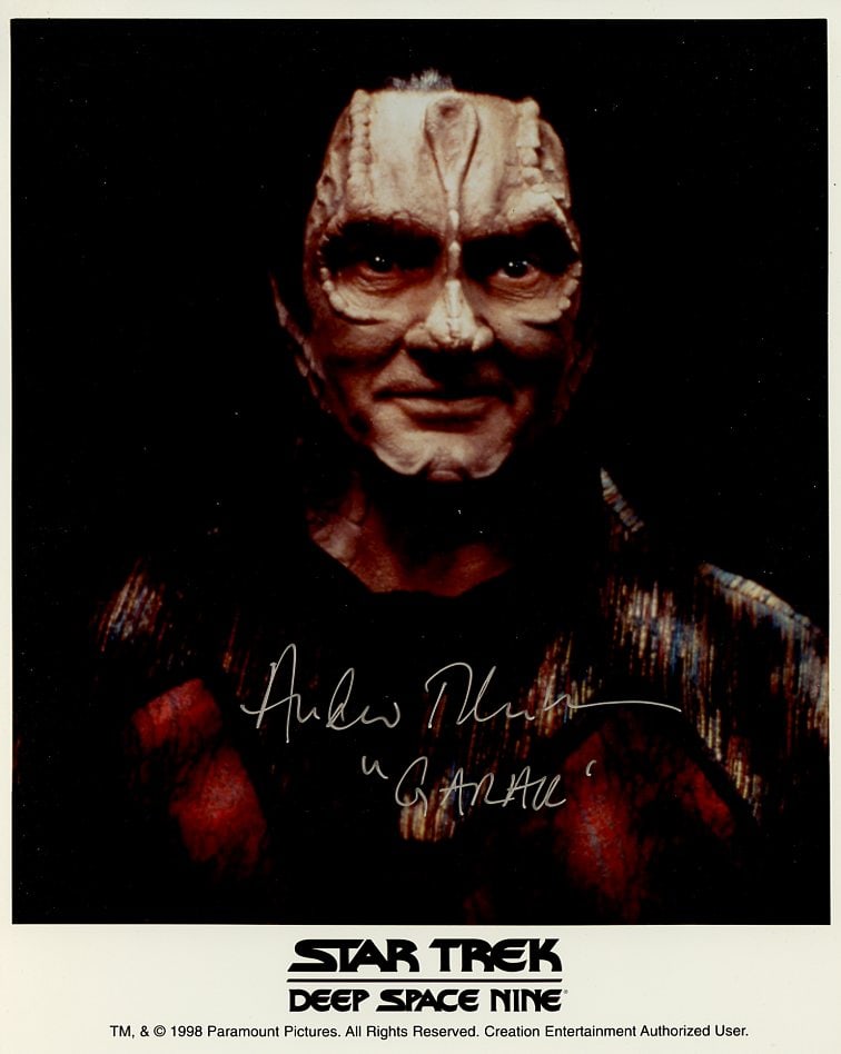 Andrew Robinson DEEP SPACE 9 In Person Signed Photo (1 of 1)