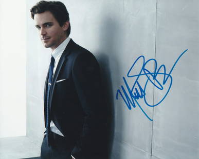 Matt Bomer Signed 11x14 White Collar Neal Caffrey Photo W/ 