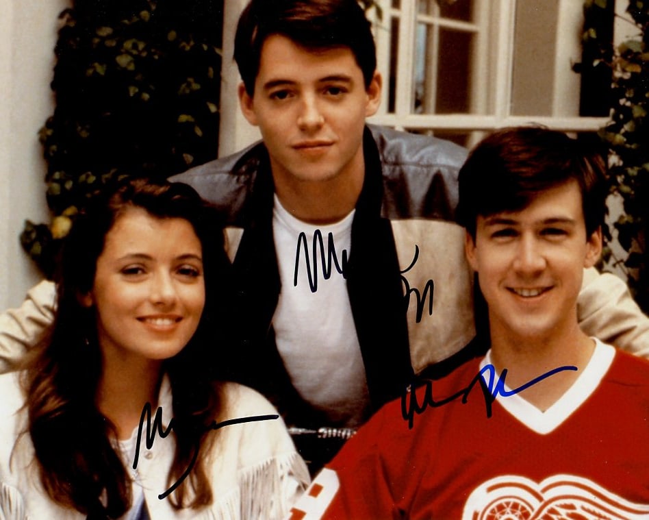Broderick / Sara / Ruck FERRIS BUELLER In Person Signed Photo (1 of 1)