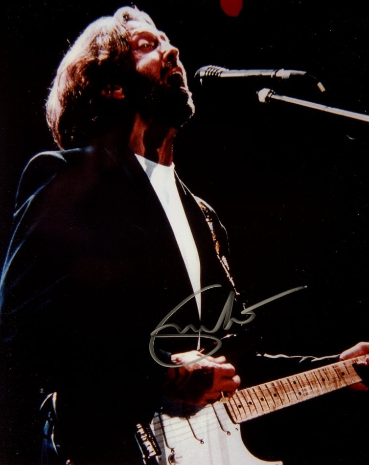Eric Clapton MUSIC LEGEND In Person Signed Photo (1 of 1)