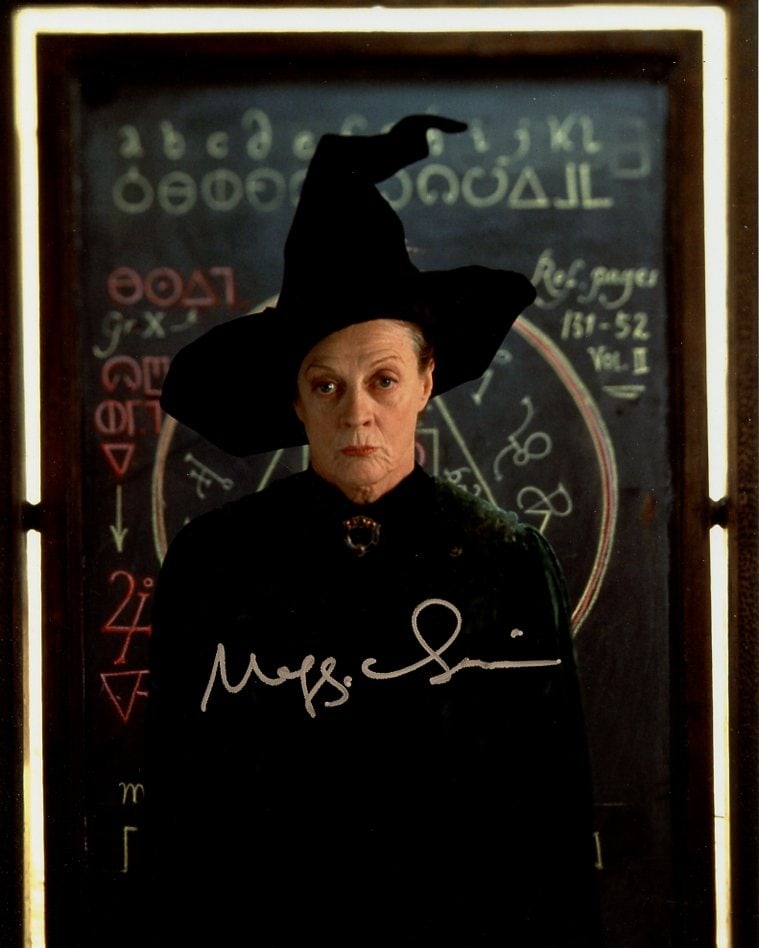 Maggie Smith HARRY POTTER In Person Signed Photo (1 of 1)