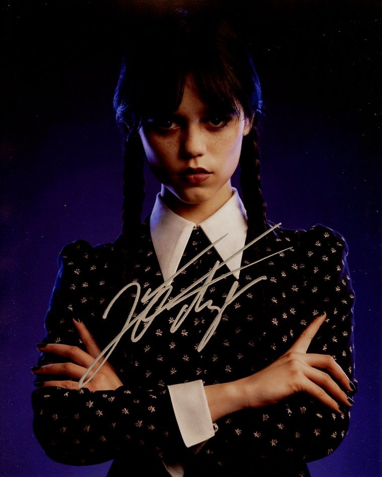 Jenna Ortega WEDNESDAY In Person Signed Photo (1 of 1)