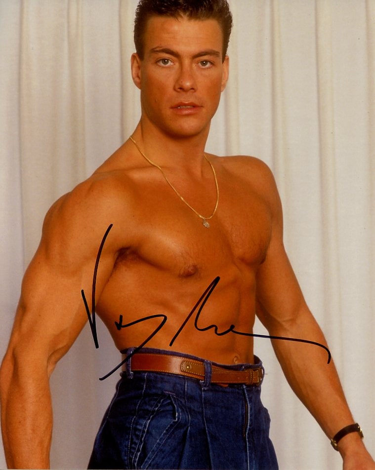 Jean-Claude Van Damme BLOOD SPORT / STREET FIGHTER In Person Signed Photo (1 of 1)