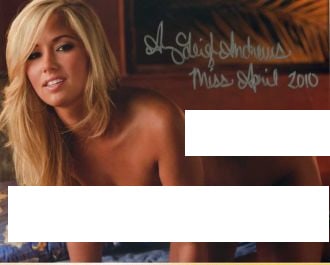 Amy Leigh Andrews PLAYBOY PMOTM In Person Signed Photo (1 of 1)