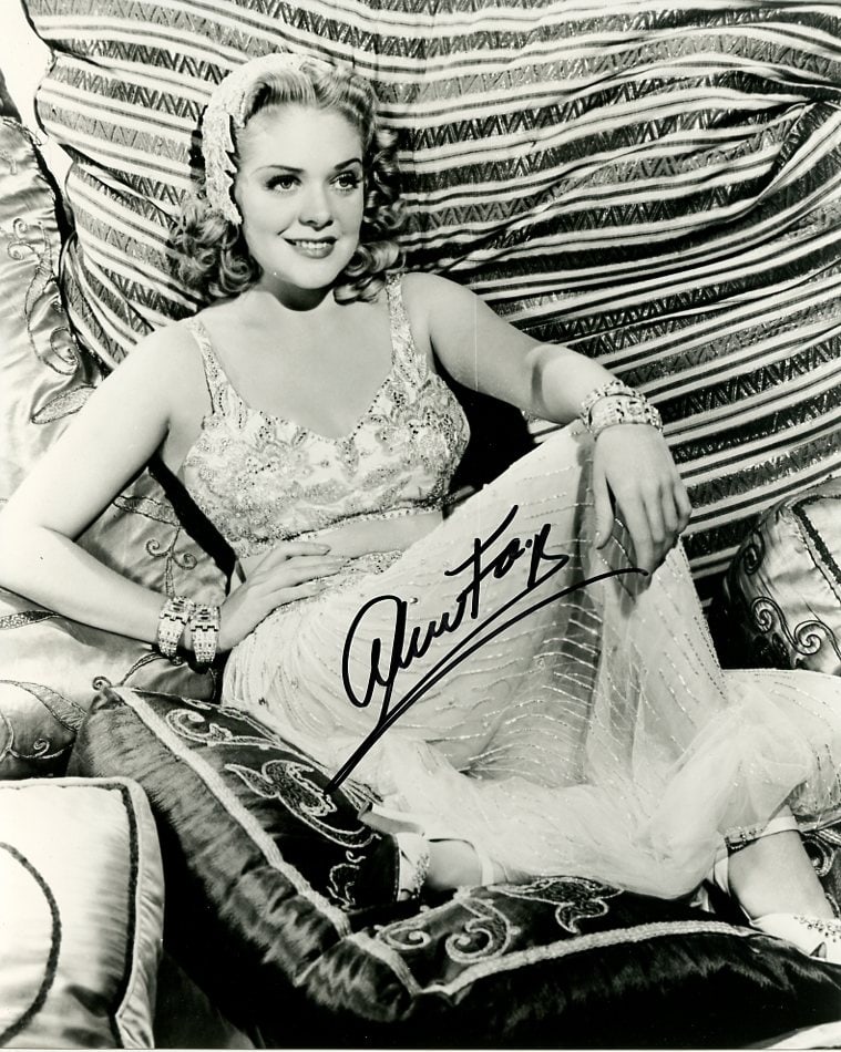 Alice Faye (1915-1998) ACTRESS / SINGER Signed Photo (1 of 1)