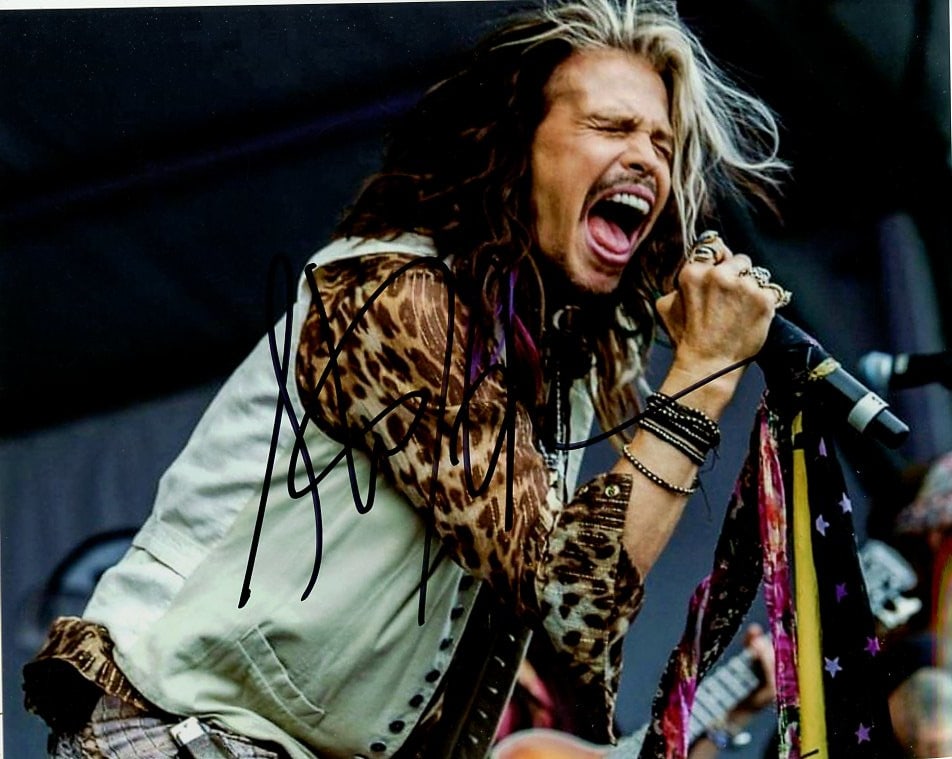 Steven Tyler AEROSMITH In Person Signed Photo (1 of 1)