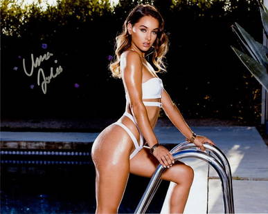 Uma Jolie ADULT ACTRESS In Person Signed Photo: Photo size is 8x10. PRIVATE SIGNING. Uma Jolie in person signed photo. Uma Jolie started her career in the adult entertainment industry in 2014 at the age of 19. She was named the Penthouse pet of the