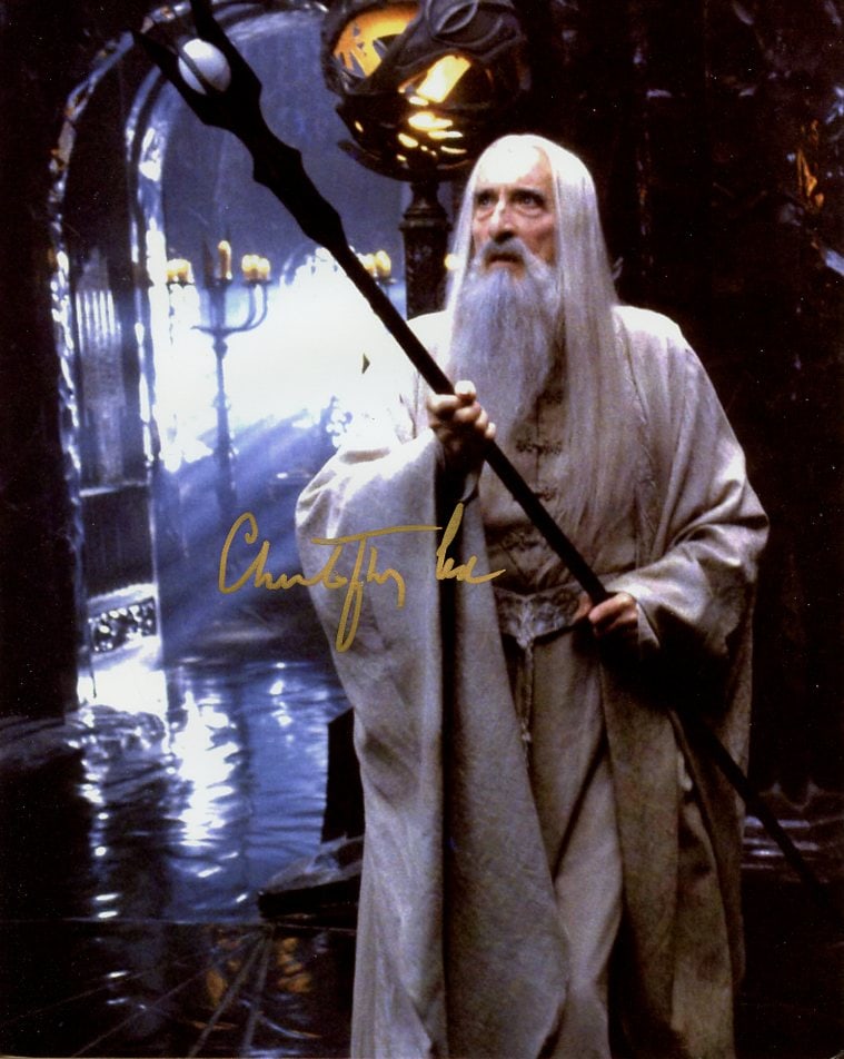Christopher Lee (1922-2015) LORD OF THE RINGS In Person Signed Photo (1 of 1)