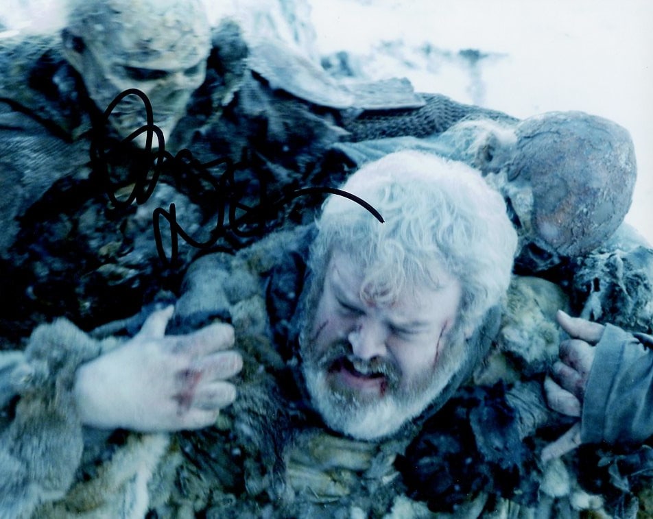 Kristian Nairn GAME OF THRONES In Person Signed Photo: Photo size is 8x10. Kristian Nairn in person signed photo from the TV series GAME OF THRONES. Kristian Nairn as the character Hodor.