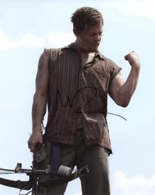 Norman Reedus WALKING DEAD In Person Signed Photo