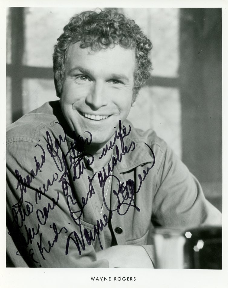 Wayne Rogers (1933-2015) MASH Signed Photo (1 of 1)