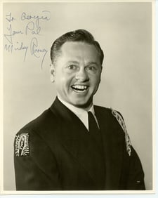 Mickey Rooney (1920-2014) FANTASTIC Signed Photo