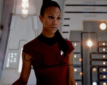 Zoe Saldana STAR TREK In Person Signed Photo
