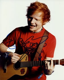 Ed Sheeran MUSICIAN In Person Signed Photo