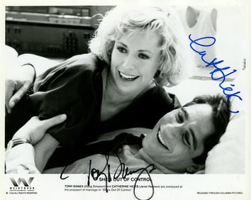 Tony Danza / Catherine Hicks SHE'S OUT OF CONTROL In Person Signed Photo