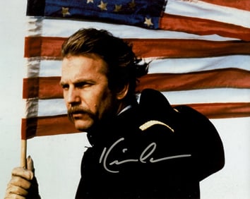 Kevin Costner DANCES WITH WOLVES In Person Signed Photo