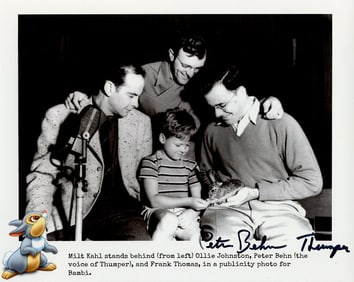 Peter Behn DISNEY'S BAMBI In Person Signed Photo