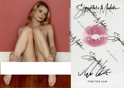 Tabatha Elm PLAYBOY KISS CARD In Person Signed Photo