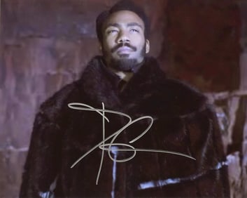 Donald Glover SOLO A STAR WARS STORY In Person Signed Photo