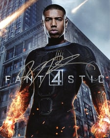 Michael B Jordan FANTASTIC FOUR In Person Signed Photo