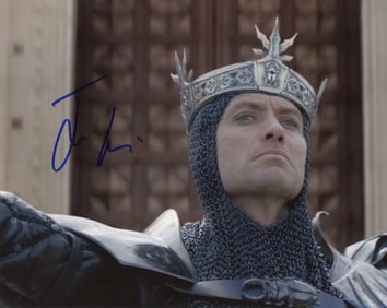Jude Law KING ARTHUR In Person Signed Photo