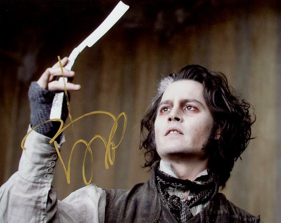 Johnny Depp SWEENY TODD In Person Signed Photo (1 of 1)