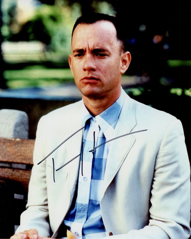 Tom Hanks FOREST GUMP In Person Signed Photo (1 of 1)