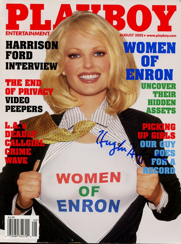Hugh Hefner In Person SIGNED PLAYBOY MAGAZINE (1 of 1)